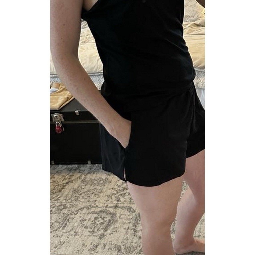 3X - Womens Cloud Knit Cami Top and Shorts Pajama Set - Auden - Black - Picture 5 of 5